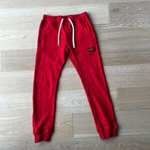 Well Known Studios Red Bowery Track Sweat Pants Large
